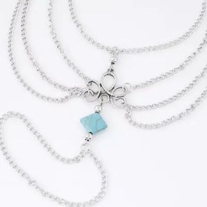 1 Pair Boho Barefoot Sandals | Tribal Anklets